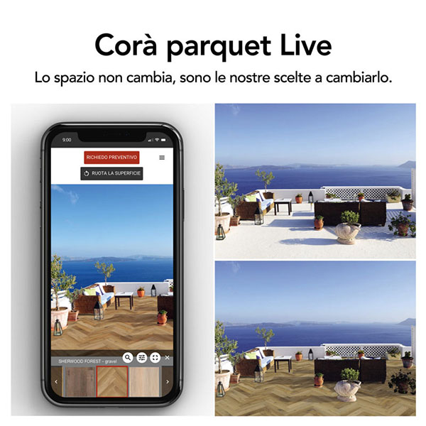 Corà parquet live post FB